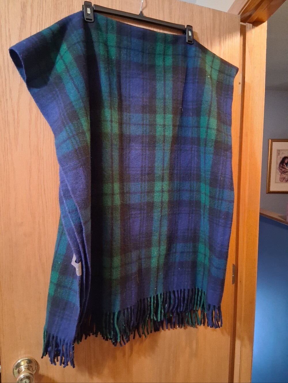 The Tartan Blanket Co. recycled wool blanket in the Black Watch Tartan pattern